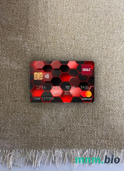 USA North Carolina BB&T Corp. bank wygląd zdjęcia mastercard skan PSD + zdjęcie